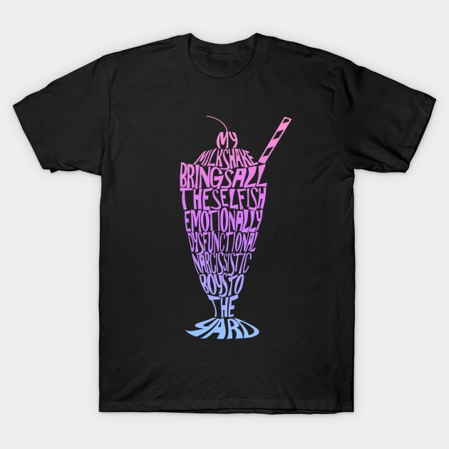 Milkshake T-Shirt by rachybattlebot